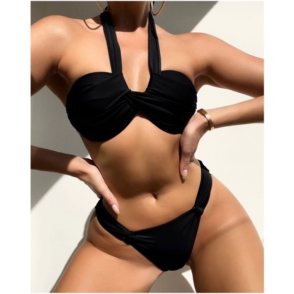Twisted halter Top Cheeky Bikini Swim Beach - Picture 5 of 12